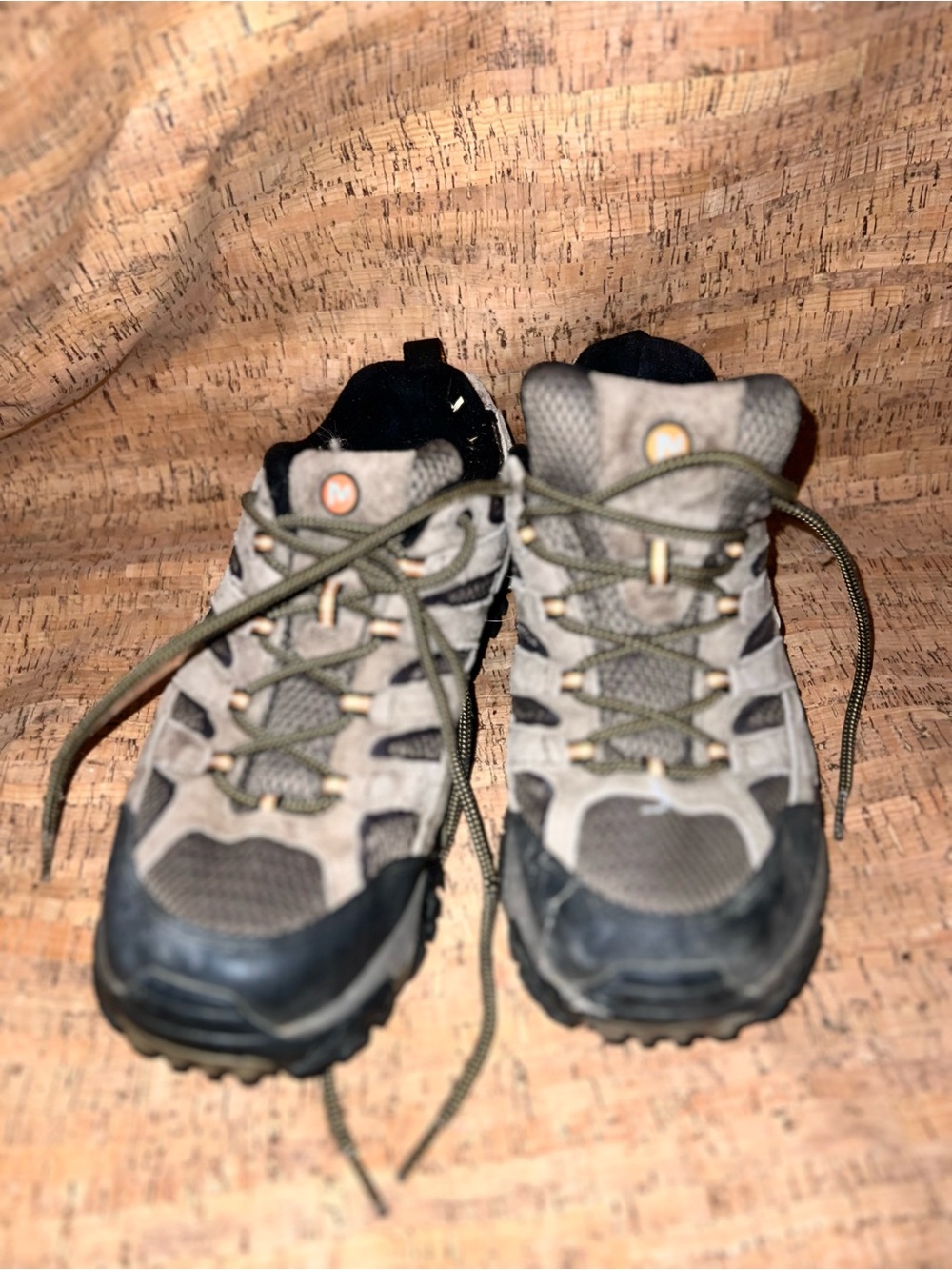 Merrell Black and Yellow Performance Trail Sneakers